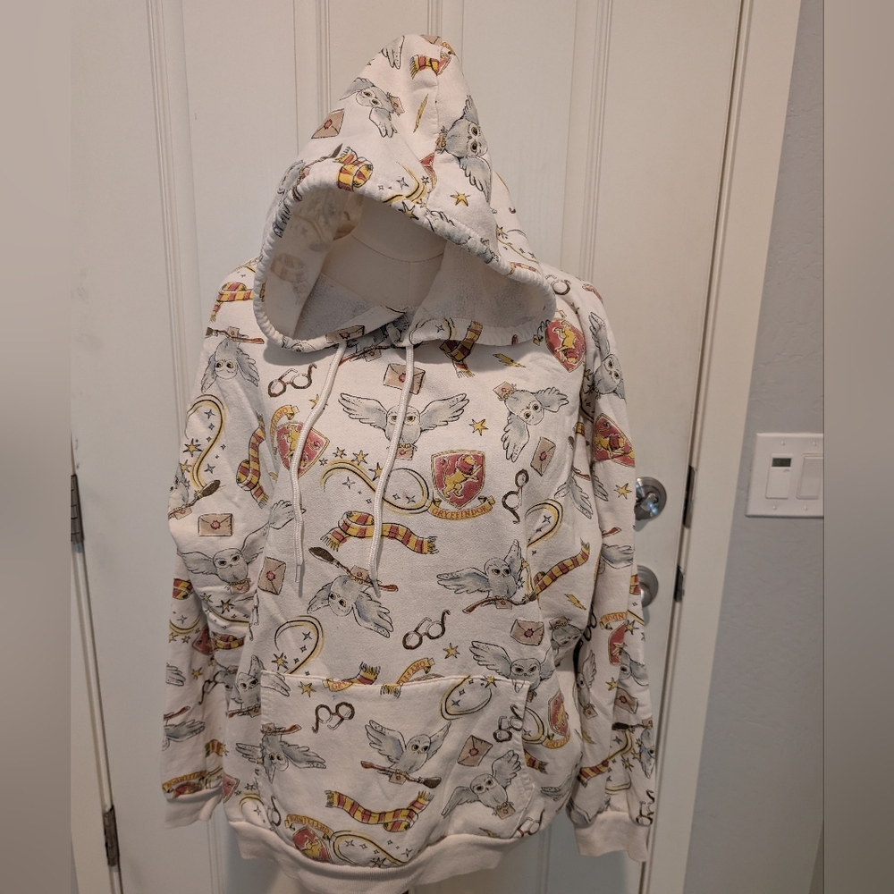 WIZARDING WORLD Harry Potter Hoodie Gryffindor Graphic Oversized Size XXL - Picture 3 of 9